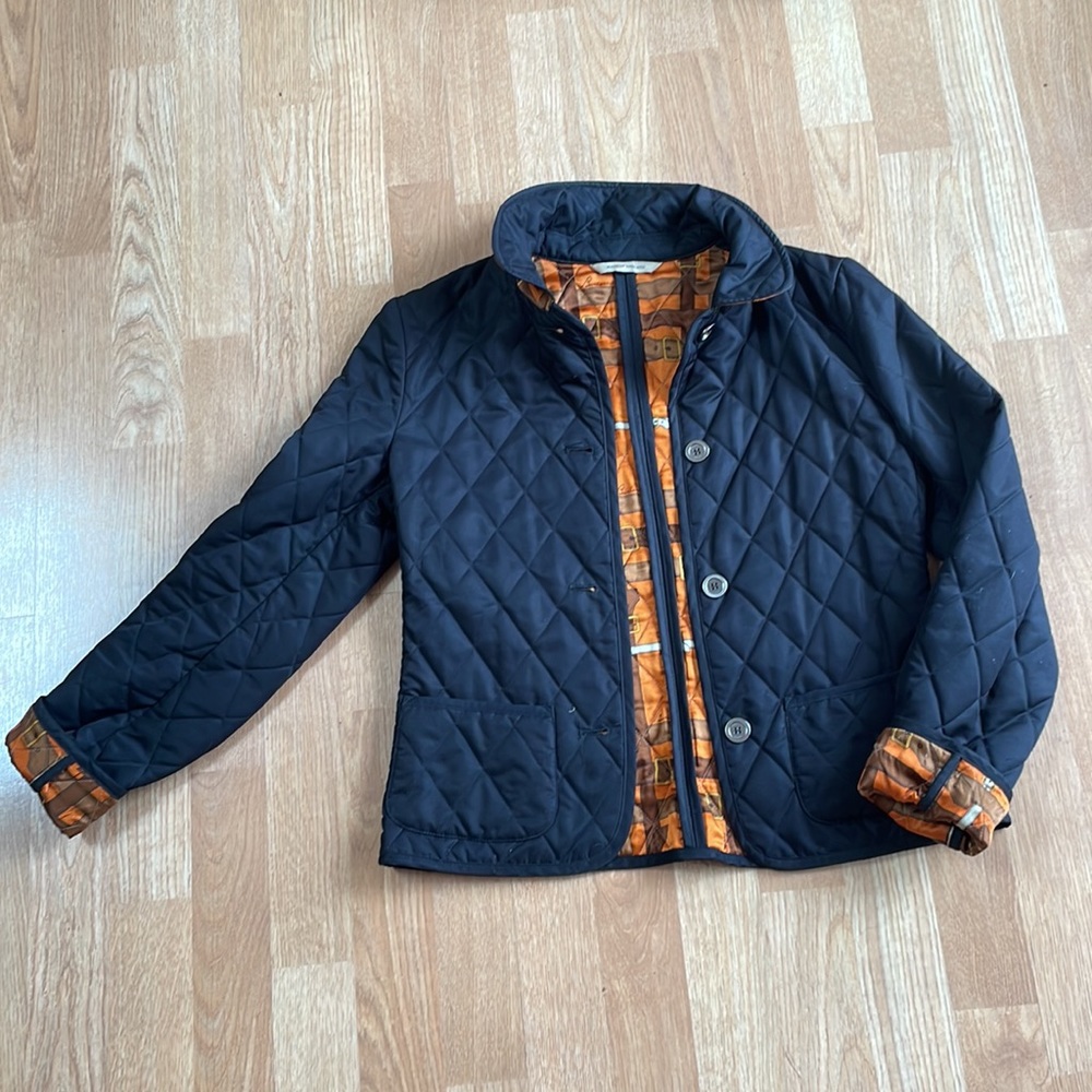 Black Burberry Quilted Jacket